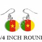 CAMEROON Cameroonian Flag FISH HOOK CHARM Earrings