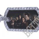 Iced OUT CZ TWILIGHT GROUP PHOTO Dog Tag BLING CHARM PENDANT