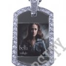 Iced OUT CZ TWILIGHT BELLA SWAN PHOTO Dog Tag BLING CHARM PENDANT