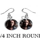 BELLA SWAN TWILIGHT PHOTO FISH HOOK CHARM Earrings