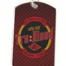 TRUE BLOOD TYPE TRU DRINK PHOTO Silver Dog Tag NECKLACE Pendant Jewelry
