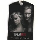 SOOKIE & ERIC TRUE BLOOD PHOTO Silver Dog Tag NECKLACE Pendant Jewelry