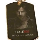 SAM MERLOTTE PHOTO TRUE BLOOD GOLD Dog Tag Charm NECKLACE Pendant Jewelry