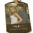 SOOKIE & BILL PHOTO TRUE BLOOD GOLD Dog Tag Charm NECKLACE Pendant Jewelry