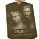 SOOKIE & ERIC PHOTO TRUE BLOOD GOLD Dog Tag Charm NECKLACE Pendant Jewelry