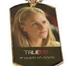 SOOKIE STACKHOUSE PHOTO 2 TRUE BLOOD GOLD Dog Tag Charm NECKLACE Pendant Jewelry