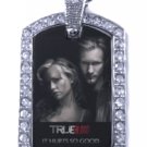 SOOKIE ERIC TRUE BLOOD PHOTO SILVER CZ BLING CHARM Dog Tag NECKLACE