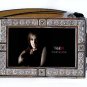 JESSICA HAMBY PHOTO TRUE BLOOD BLING ICED OUT CZ SILVER BELT BUCKLE