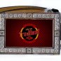 TRUE TRU BLOOD DRINK BLING ICED OUT CZ SILVER BELT BUCKLE