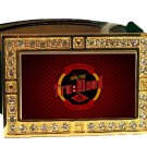 TRUE TRU BLOOD DRINK BLING ICED OUT CZ GOLD BELT BUCKLE