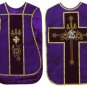 Red, Green, Gold or White, Black, Purple Chasuble Fiddleback Vestment 5 Set Lot