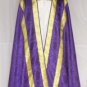 Purple Cope Vestment with Stole Gold Embroidery Satin Lined Trad Catholic