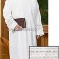 Catholic Alb Cassock Velcro Closure Neck Lace Medium Weight Fabric S,M,L,X-LG