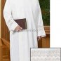 Catholic Alb Cassock Velcro Closure Neck Lace Medium Weight Fabric S,M,L,X-LG