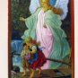 Guardian Angel Wood Plaque Desk Style Children's Size 5" x 3.5" Lovely