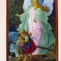 Guardian Angel Wood Plaque Desk Style Children's Size 5" x 3.5" Lovely
