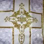 White Chasuble Set Vestment Fiddleback 5 Pieces NEW +Stole,Maniple,Veil,Burse