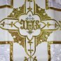 White Chasuble Set Vestment Fiddleback 5 Pieces NEW +Stole,Maniple,Veil,Burse