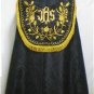 Black Cope Vestment & Stole Gold Embroidery Lined for Requiem Latin Mass