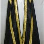 Black Cope Vestment & Stole Gold Embroidery Lined for Requiem Latin Mass