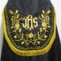 Black Cope Vestment & Stole Gold Embroidery Lined for Requiem Latin Mass