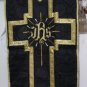 Black Fiddleback Chasuble Set Requiem Latin Mass NEW + Maniple,Stole,Veil,Burse