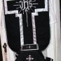 Black Fiddleback Chasuble Set Requiem Latin Mass NEW + Maniple,Stole,Veil,Burse