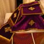 Purple Violet Chasuble Vestment Fiddleback 5 Pieces NEW Roman Catholic Latin