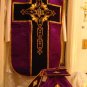 Purple Violet Chasuble Vestment Fiddleback 5 Pieces NEW Roman Catholic Latin
