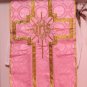 Rose IHS Chasuble Set Vestment Fiddleback Catholic NEW Veil,Burse,Stole,Maniple