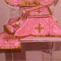 Rose IHS Chasuble Set Vestment Fiddleback Catholic NEW Veil,Burse,Stole,Maniple