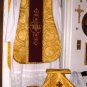 Gold Chasuble Vestment Fiddleback 5 Pieces NEW Lovely Latin Mass FREE SHIP USA