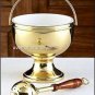 Catholic Holy Water Pot Polished Brass 10"H x 7"D with Sprinkler 12"L