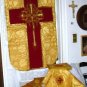 Gold Chasuble Vestment Fiddleback Set Latin Mass NEW+Maniple,Stole,Veil,Burse