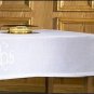 100% Linen Altar Cloth IHS Embroidery in Center Size 44"W x 72"L