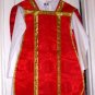 Red Chasuble Set Fiddleback Pelican Latin Mass NEW + Stole,Maniple,Veil,Burse