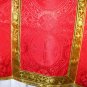 Red Chasuble Set Fiddleback Pelican Latin Mass NEW + Stole,Maniple,Veil,Burse