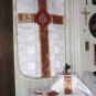 White Chasuble Set Fiddleback Vestment Latin Mass NEW+Maniple,Stole,Veil,Burse