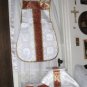 White Chasuble Set Fiddleback Vestment Latin Mass NEW+Maniple,Stole,Veil,Burse