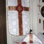 White Chasuble Set Fiddleback Vestment Latin Mass NEW+Maniple,Stole,Veil,Burse