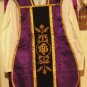 Purple Chasuble Vestment Fiddleback 5 Pieces NEW, Maniple,Stole,Veil,Burse Latin