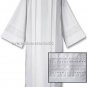 Catholic Square Neck Rochet Alb Box Pleated Eyelet Embroidery S,M,L,X-LG