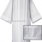 Catholic Square Neck Rochet Alb Box Pleated Eyelet Embroidery S,M,L,X-LG