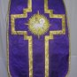 Purple Chasuble Set Vestment Fiddleback 5 Pieces NEW, Maniple,Stole,Veil,Burse