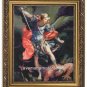 Saint Michael by Reni Catholic 8" x 10" Print 11" x 14" Gold Frame Under Glass