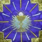 Purple Chalice Chasuble Set Vestment Fiddleback 5 Pcs + Maniple,Stole,Veil,Burse