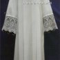 Square Yoke Lace Alb by Beau Veste USA 65% Polyester/35% Cotton X-Large 64" Long