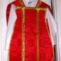 Red Fiddleback Chasuble Vestment Set Maniple, Stole, Chalice Veil, Burse NEW