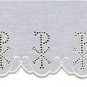100% Linen Embroidered Altar Cloth White Silk Embroidery Vestment Price per yard