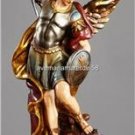 Saint Michael Statue  Size:  14" High Resin Boxed Hand Painted Italy